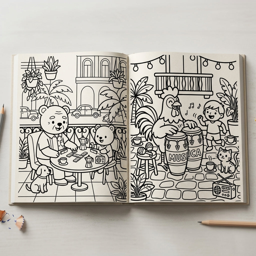 MiCuba, Coloring Book! Volume 1