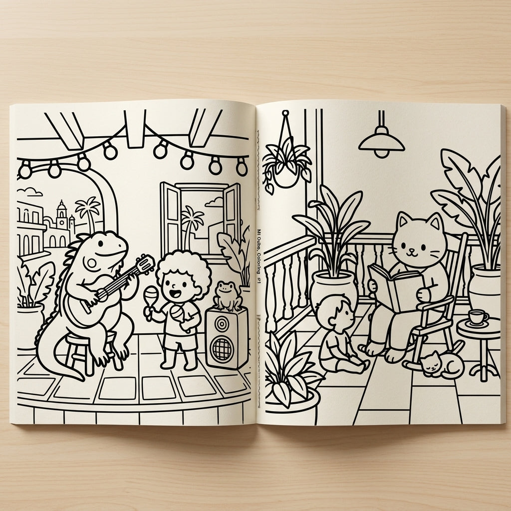 MiCuba, Coloring Book! Volume 1