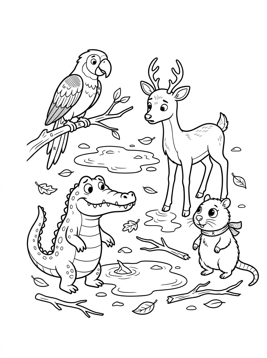 Cuban Fables Coloring Book Vol 2 | Moral Stories & Animal Adventures